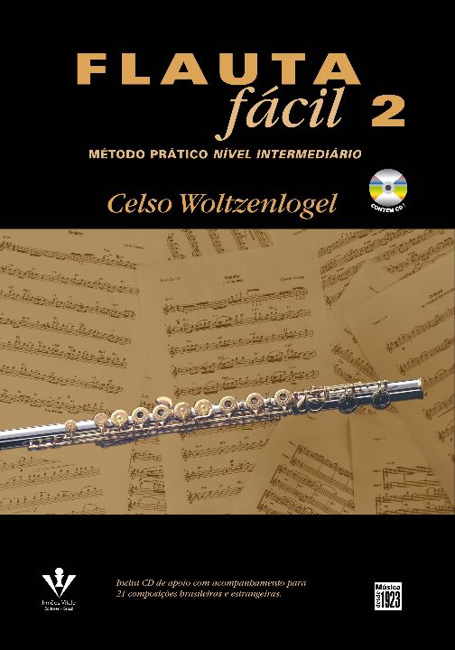 Livro Flauta fácil 2: Método prático nível intermediário