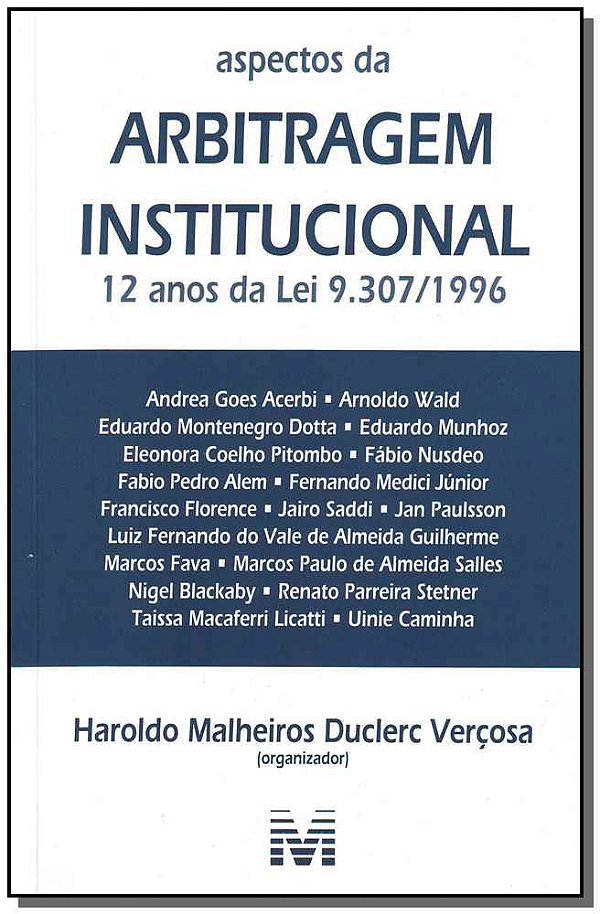 Livro Aspectos da arbitragem institucional - 1 ed./2008