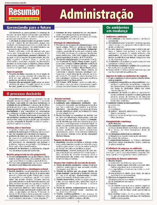 Livro Administração