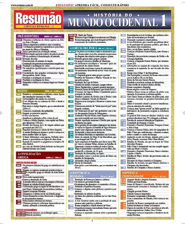 Livro História do mundo ocidental 1