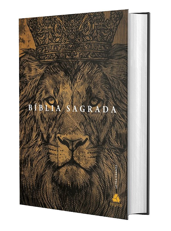 Livro Bíblia Sagrada Acf - Letra Grande - Leão Amado Rei