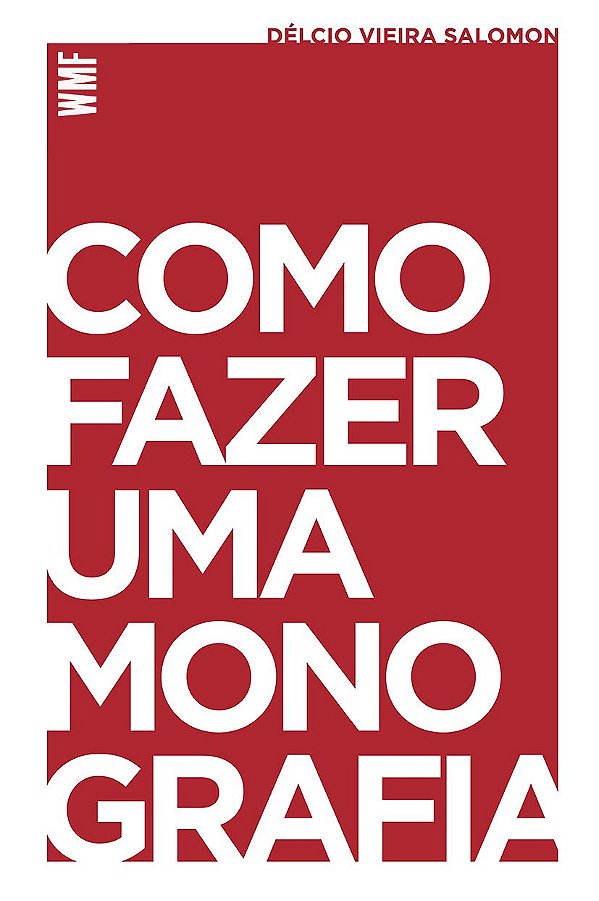 Livro Como fazer uma monografia