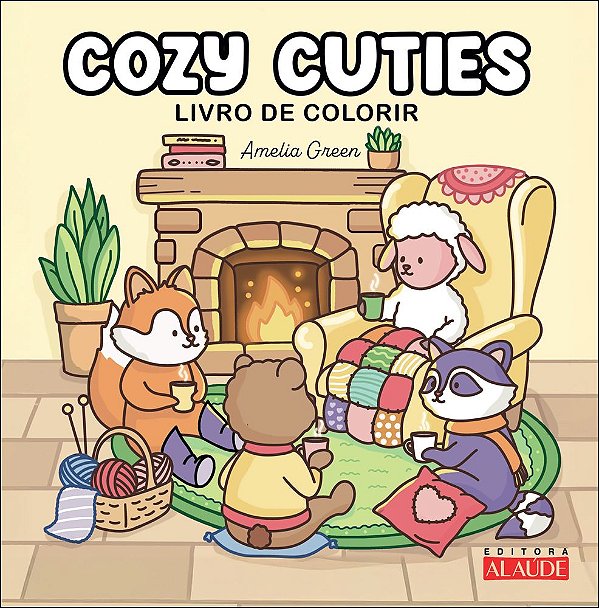 Livro Cozy Cuties: livro de colorir