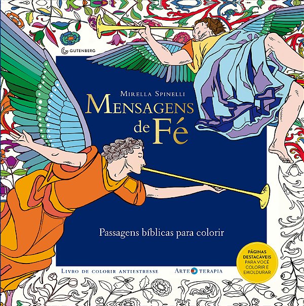 Livro Mensagens de fé: Passagens bíblicas para colorir