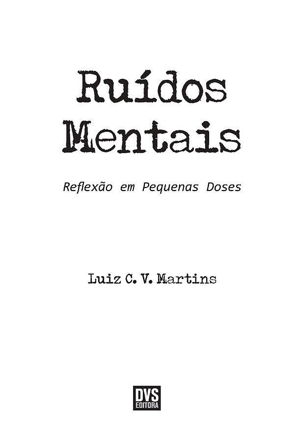 Livro Ruídos Mentais