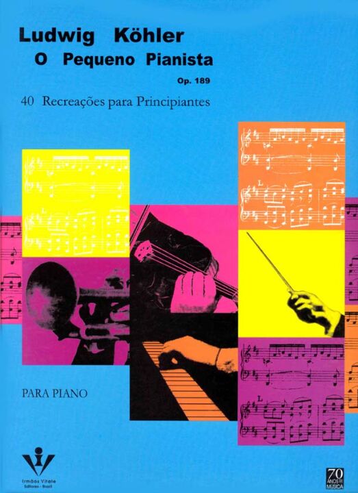 Livro O pequeno pianista - Op. 189: 40 recreações para pr...