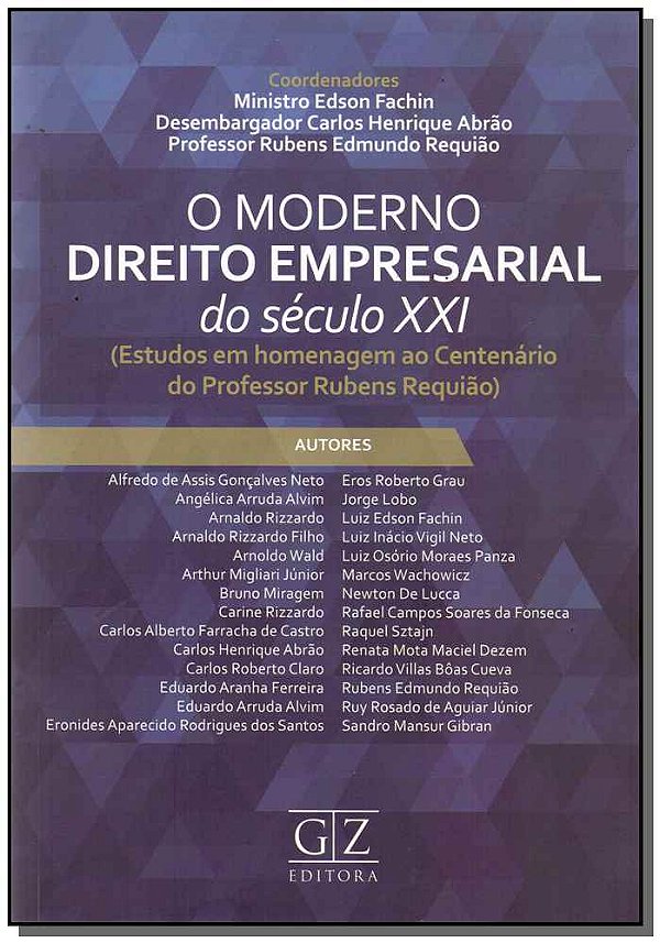 Livro O Moderno Direito Empresarial Do Século Xxi