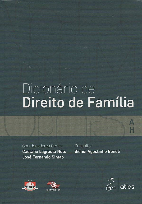 Livro Dicionário de direito de família (Volume 1)