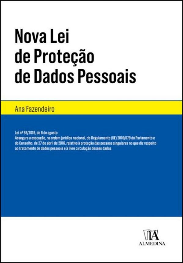 Livro Nova lei da proteção de dados pessoais