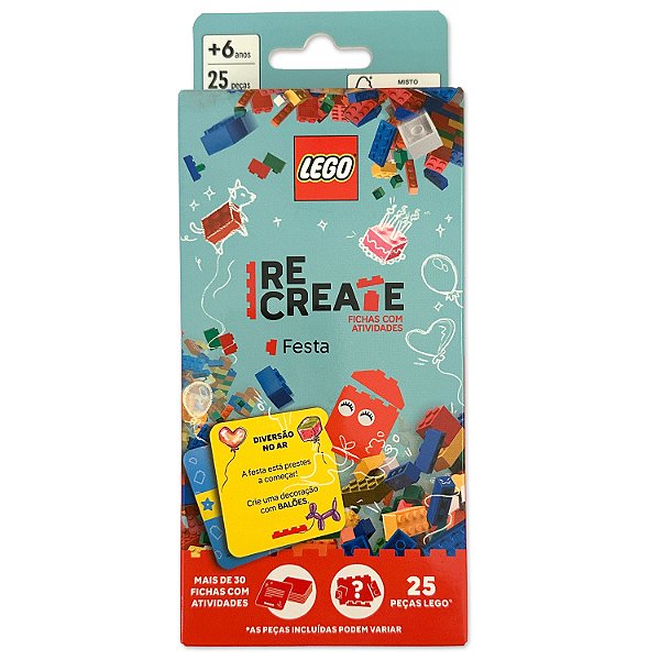 Livro Lego books recreate festa