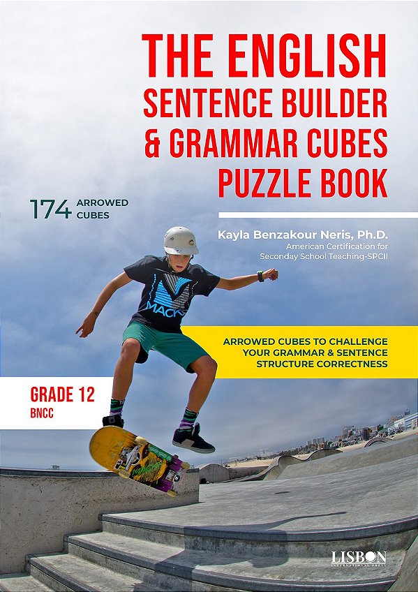 Livro The English Sentence Builder & Grammar Cubes Puzzle...