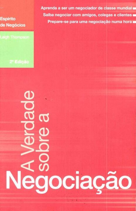 Livro A verdade sobre a negociação