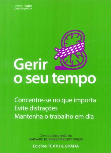 Livro Gerir o seu tempo