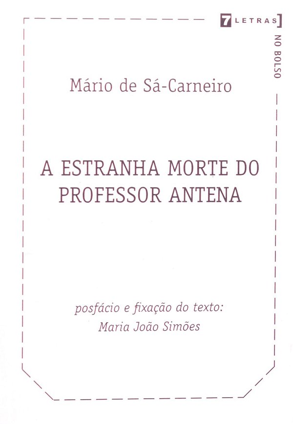 A Estranha Morte Do Professor Antena - Col. 7Letras No Bolso - 1