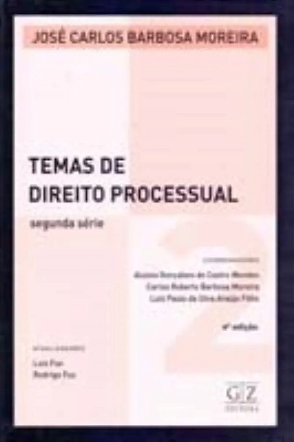 Temas De Direito Processual Vol 2 - Capa Dura