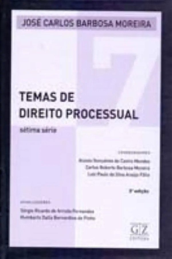 Temas De Direito Processual Vol 7 - Capa Dura