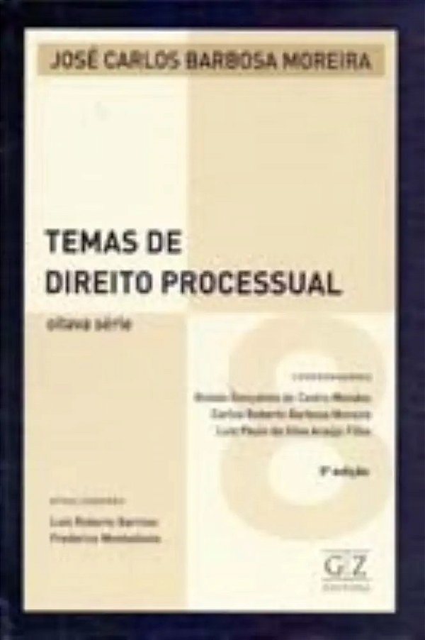 Temas De Direito Processual Vol 8 - Capa Dura