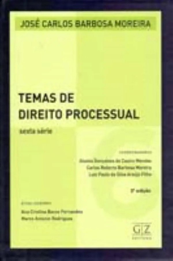 Temas De Direito Processual Vol 6 - Capa Dura
