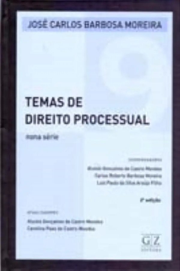 Temas De Direito Processual Vol 9 - Capa Dura