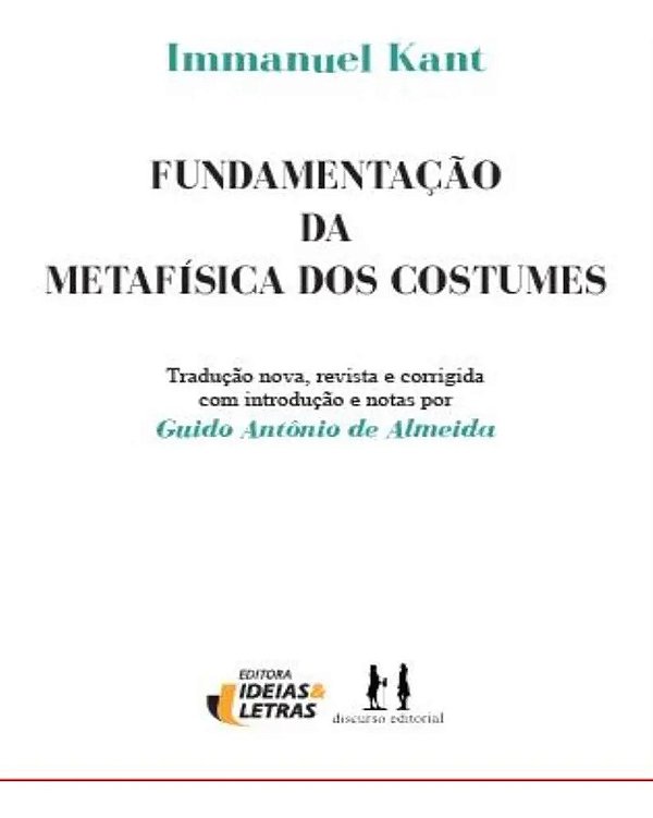 Fundamentação da metafísica dos costumes