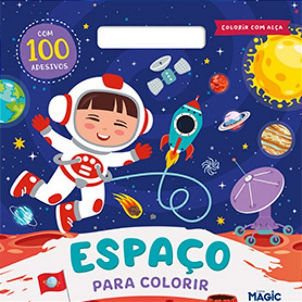 Espaço - com 100 adesivos