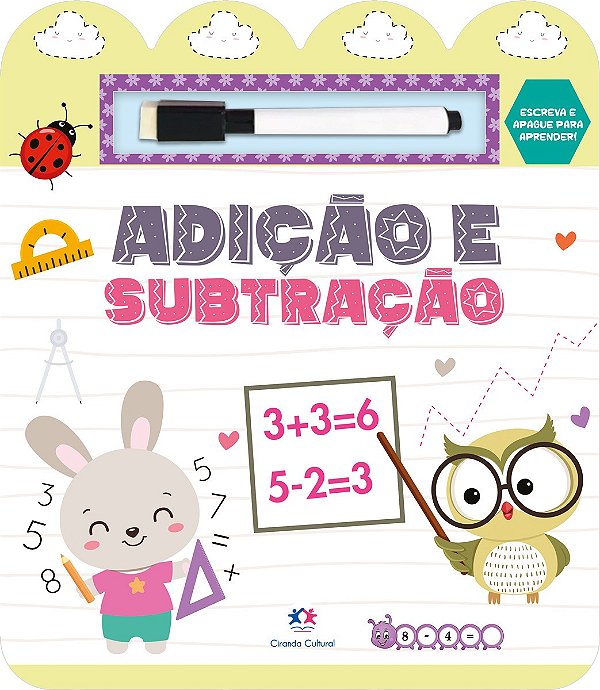 Adição e subtração - Escreva e apague para aprender