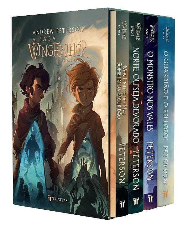 Box saga Wingfeather: Coleção 4 livros: Nos limites do mar sombrio da escuridão; Norte! ou seja devorado; O monstro nos vales; O guardião e o rei lobo