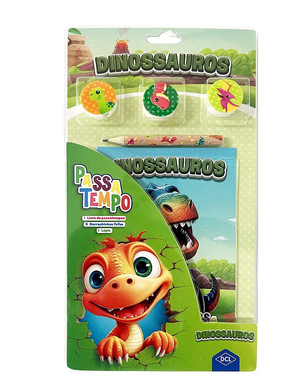 Livro passatempos - Dinossauros