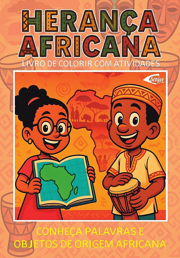 Herança Africana Para Colorir