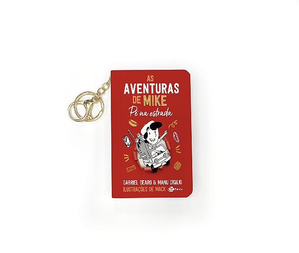 As aventuras de mike 5: pé na estrada: livro de bolso com chaveiro