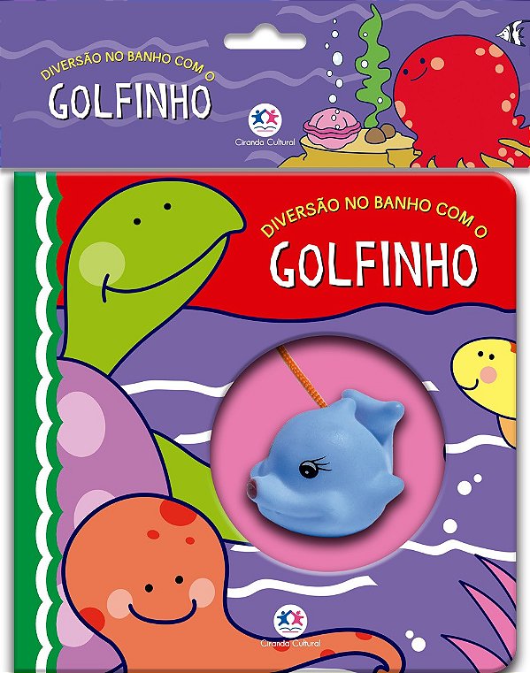 Diversão no banho com o golfinho