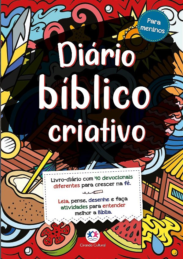 Livro-diário bíblico criativo - para meninos