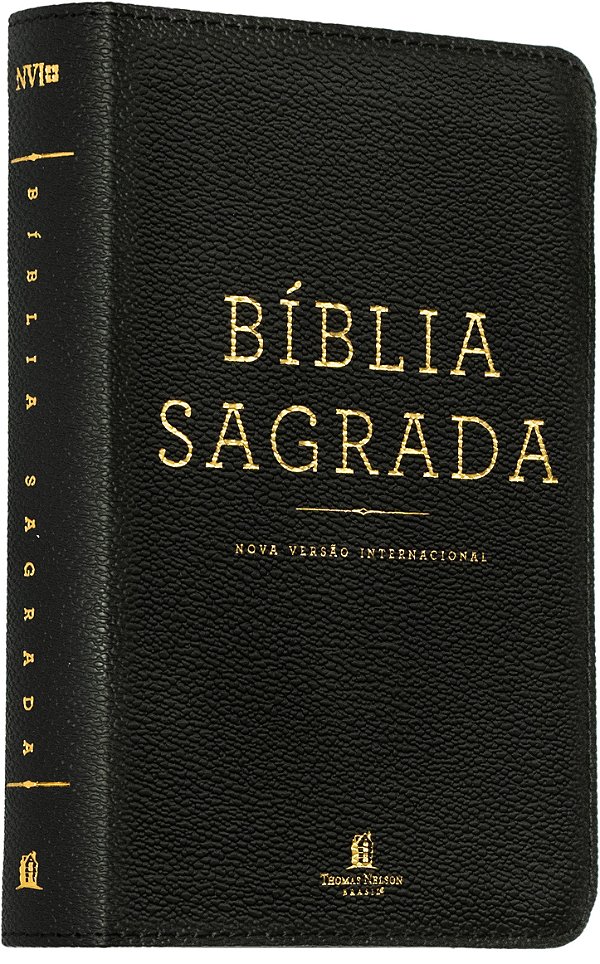 Bíblia Pocket NVI, Capa luxo preta, Leitura Perfeita