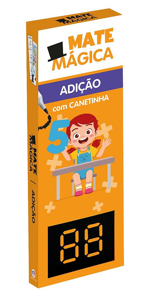 Adição - Livro Infantil de Matemática com Canetinha Reutilizável - Atividades Educativas