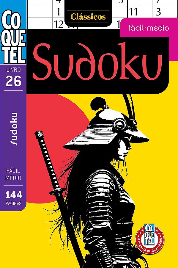Livro Coquetel Sudoku 26: Fácil-Médio