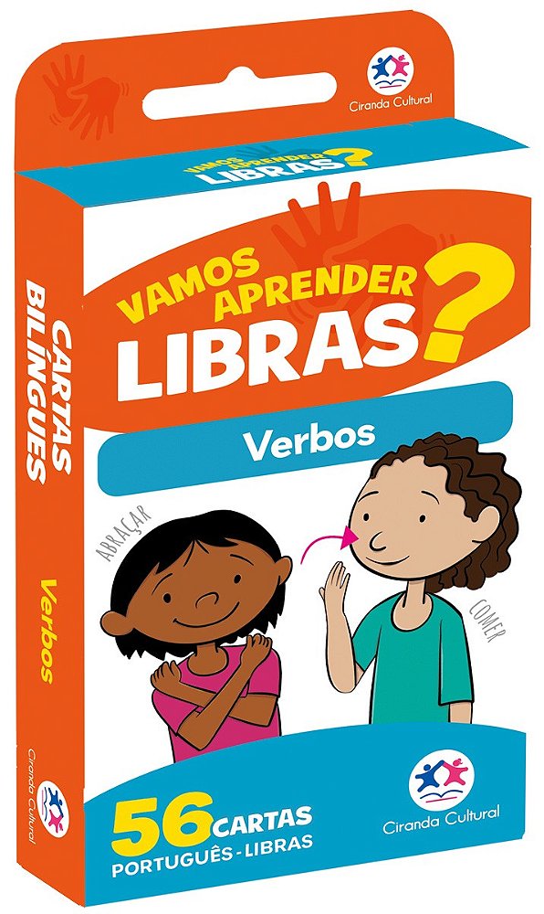 Flash cards - Verbos em Libras - Com QR code para aprender os sinais
