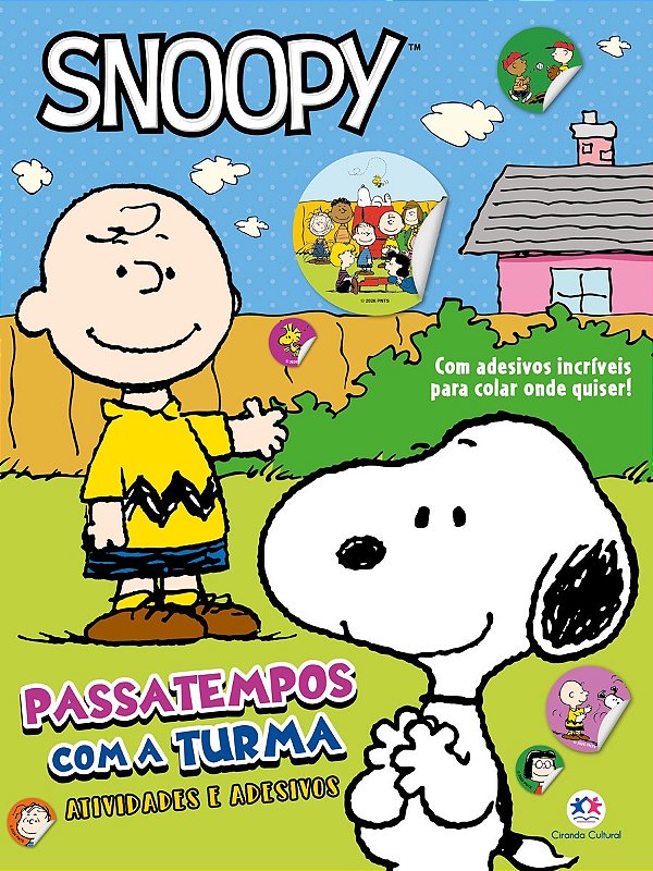 Snoopy - Passatempos com a turma - Livro com adesivos pra colar onde quiser!