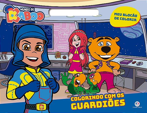 Mundo de Kaboo - Colorindo com os guardiões - Meu blocão de colorir