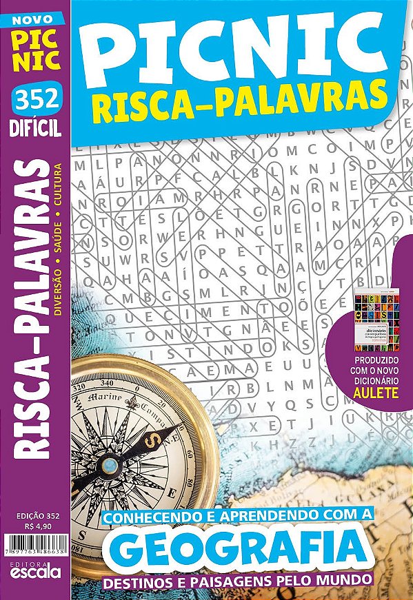 Livro Picnic Risca Palavras - Difícil: 352 - conhecendo e apren...