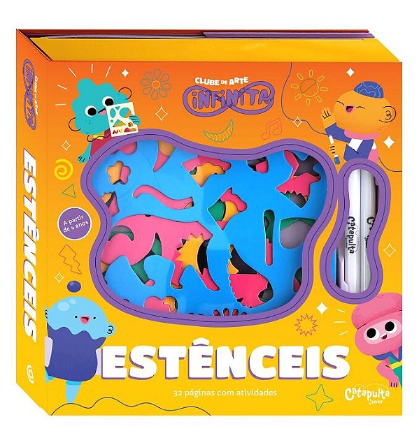 Livro Clube de arte infinita: estênceis