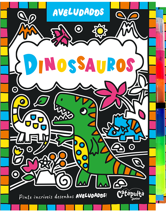 Livro Aveludados dinossauros