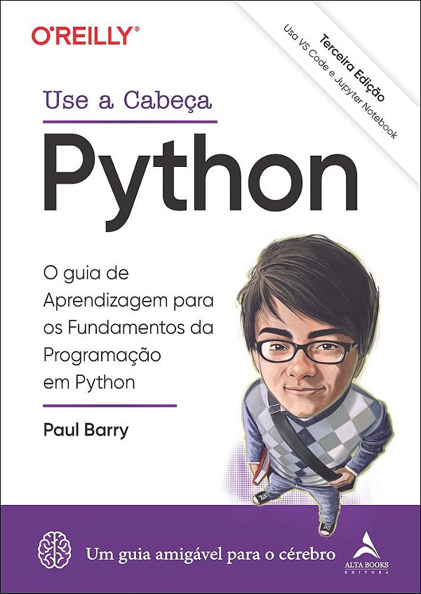 Livro Use a cabeça Python – 3ª Edição: o guia de aprendizagem p...