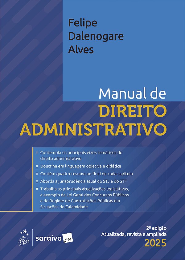 Livro Manual de Direito Administrativo - 2ª Edição 2025