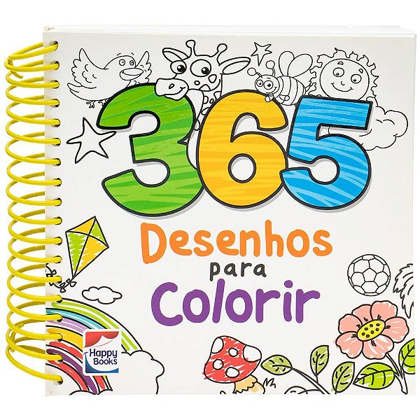 Livro 365 desenhos para colorir