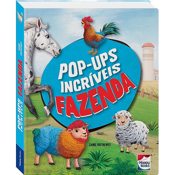 Livro Pop-ups Incríveis: Fazenda