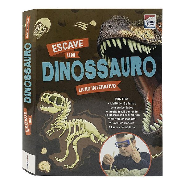 Livro Livro Interativo: Escave um Dinossauro