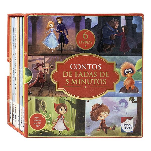 Livro BOX Contos de fadas de 5 minutos C/6 LIVROS SORT. (6 Títu...