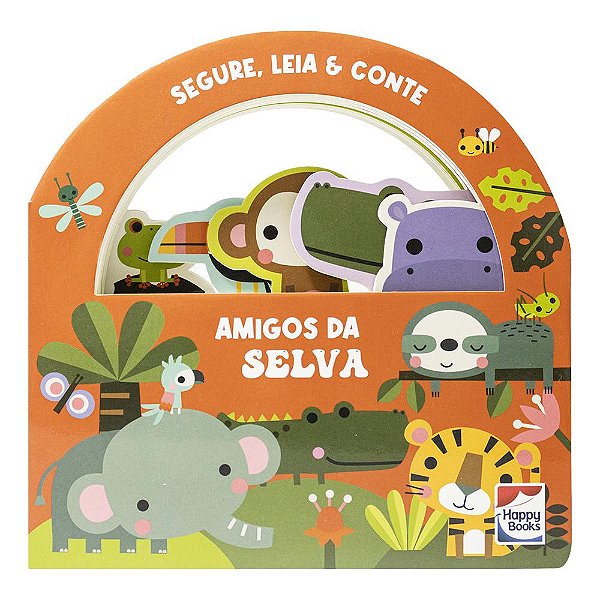 Livro Segure, Leia & Conte: Amigos da Selva