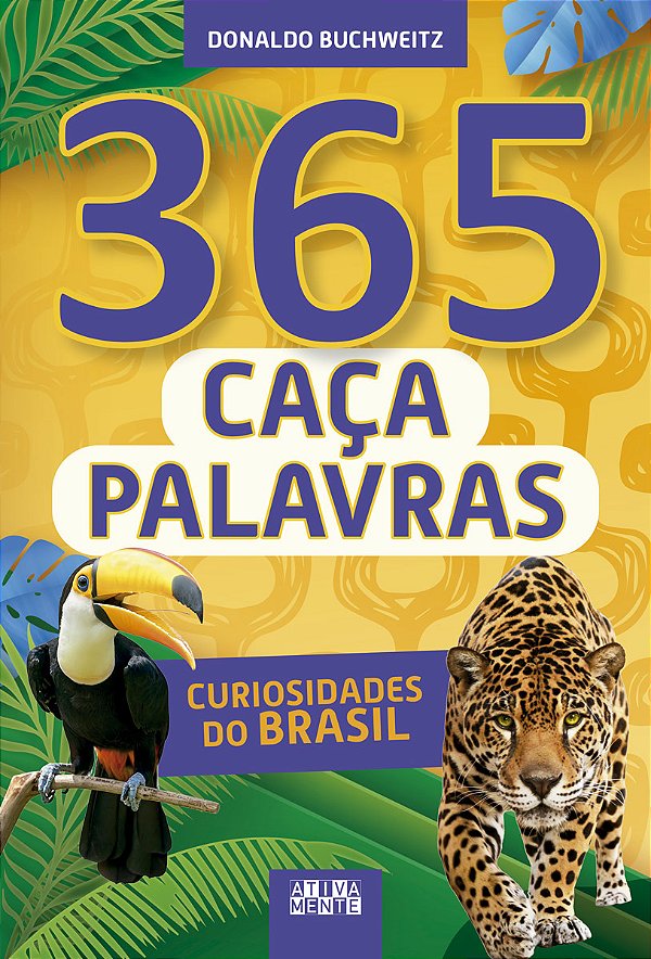 Livro 365 caça-palavras - curiosidades do Brasil