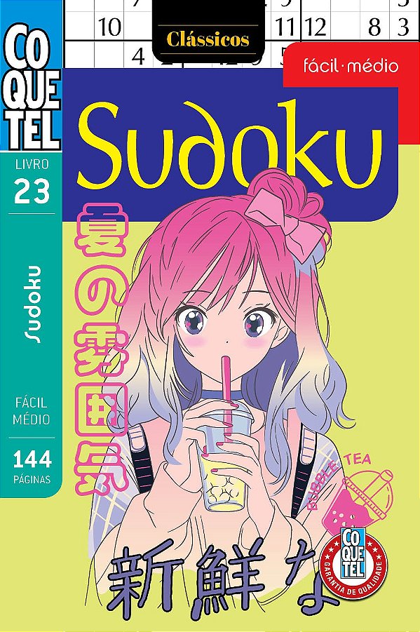Livro Coquetel Sudoku Fácil-Médio 23